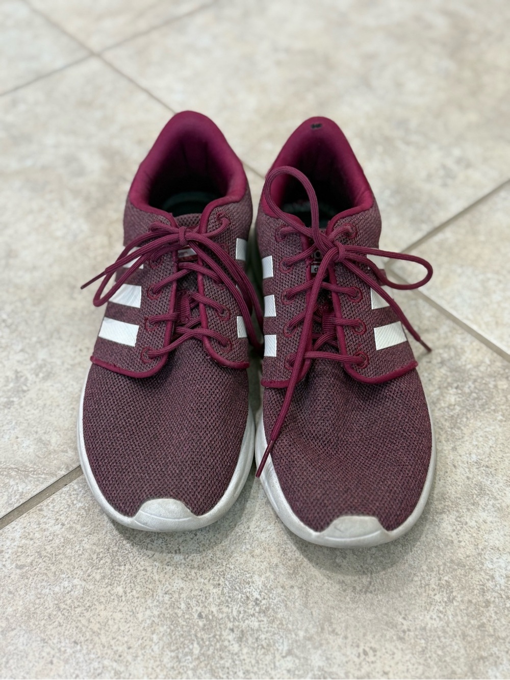 Adidas Cloudfoam Maroon - Size 7
